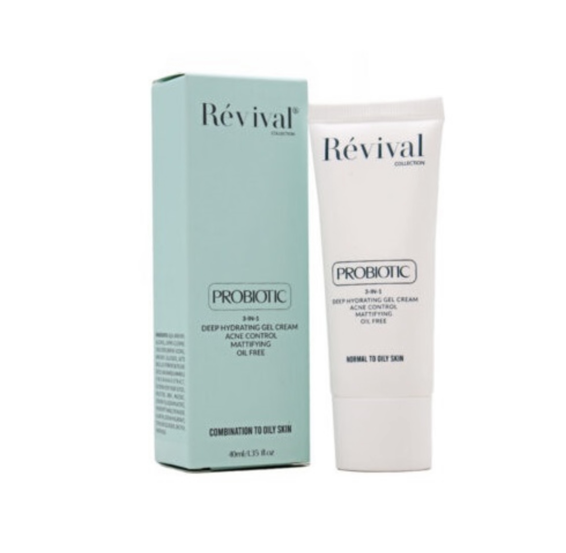 ژل کرم آبرسان پوست چرب و جوش دار 24 ساعته رویوال Revival | حجم 40 میل