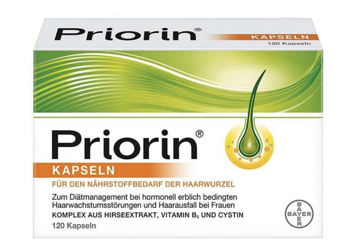 کپسول ضد ریزش مو ارثی و هورمونی پریورین بایر 120 عددی