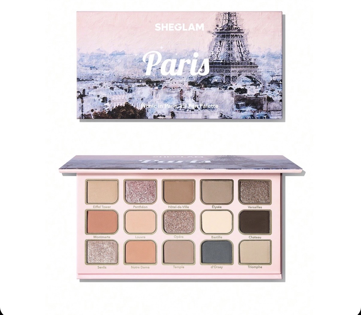 پالت سایه 15 رنگ شیگلم مدل Picnic In Paris