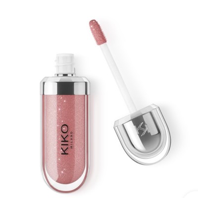لیپ گلاس براق کیکو Kiko مدل 3D Hydra Gloss رنگ Pearly Natural Rose شماره 32