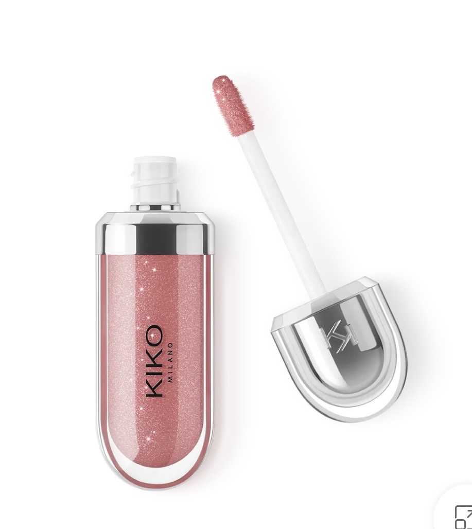 لیپ گلاس براق کیکو Kiko مدل 3D Hydra Gloss رنگ Pearly Natural Rose شماره 32